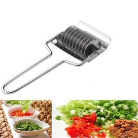 Stainless Steel Onion Chopper Slicer Garlic Coriander Cutter Cooking Tool