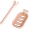 Faucet Clip Hanging Storage Rack Soap Towel Organizer Holder - Light Pink