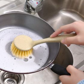 Wheat Straw Kitchen Dish Brush Cleaning Pot Pan Cleaning Tool Hanging Style