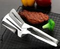 Stainless Steel Fried Fish Steak Clip Sandwich Food Pizza Shovel Clip