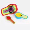 6Pcs/Set DIY Colorful Plastic Measuring SpoonCalibration Baking Tool [Color Random]