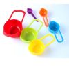 6Pcs/Set DIY Colorful Plastic Measuring SpoonCalibration Baking Tool [Color Random]