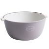 2 in 1 Drain Basin and Basket Colander Strainer for Fruits Vegetables Cleaning (without FDA Certificate, BPA Free) - Light Grey
