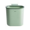 7.5L Hanging Trash Can Kitchen Cabinet Door Under Sink Convenient Using Garbage Can Compost Bin with Sealed Ring - Green