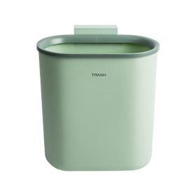 7.5L Hanging Trash Can Kitchen Cabinet Door Under Sink Convenient Using Garbage Can Compost Bin with Sealed Ring - Green