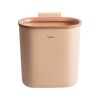 7.5L Hanging Trash Can Kitchen Cabinet Door Under Sink Convenient Using Garbage Can Compost Bin with Sealed Ring - Pink