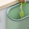 7.5L Hanging Trash Can Kitchen Cabinet Door Under Sink Convenient Using Garbage Can Compost Bin with Sealed Ring - Pink