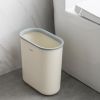7.5L Hanging Trash Can Kitchen Cabinet Door Under Sink Convenient Using Garbage Can Compost Bin with Sealed Ring - Pink