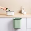 7.5L Hanging Trash Can Kitchen Cabinet Door Under Sink Convenient Using Garbage Can Compost Bin with Sealed Ring - Pink