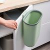7.5L Hanging Trash Can Kitchen Cabinet Door Under Sink Convenient Using Garbage Can Compost Bin with Sealed Ring - Pink