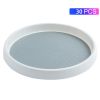 YM-6330 30Pcs 30cm 360 Degree Rotation Storage Tray Kitchen Cabinet Non-slip Spice Rack
