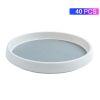 YM-6329 40Pcs 25cm Kitchen Cabinet Non-slip Spice Rack 360 Degree Rotation Storage Tray