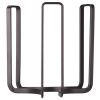 Bowl Holder Organizer Upright Iron Storage Draining Holder Rack Kitchen Supply (No FDA Certificate, BPA-free) - Black