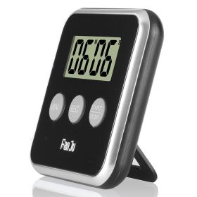 FANJU FJ231 Digital Kitchen Timer Magnetic LCD Alarm Stopwatch Ultra-Thin Portable Cooking Timer with Stand for Baking Sports Games