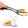 2-in-1 Clip Flip Spatula Fried Egg Steak Tongs Pancake Omelet Clamp Cooking Tongs Kitchen Tool (No FDA, BPA-free) - Red