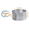 Cake Ring 6 to 8 Inch Adjustable Round Stainless Steel Mousse Mould Ring Bakeware Tool (BPA-free, No FDA Certificate)