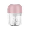 250ml Electric Garlic Chopper USB Charging Kitchen Vegetable Masher Ginger Crusher (BPA Free, without FDA Certificate) - Pink