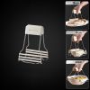 AAB050 PP+Stainless Steel+Silicone Bowl Gripping Tool Kitchen Anti-scald Bowl Plate Cup Clip - White