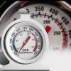 Degree Celsius / Fahrenheit Barbecue Grill Thermometer Stainless Steel BBQ Kitchen Oven Temperature Meter