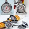 Degree Celsius / Fahrenheit Barbecue Grill Thermometer Stainless Steel BBQ Kitchen Oven Temperature Meter