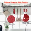 Small Size 1 Pot Handle Cover + 1 Pair Assist Handle Cover Silicone Anti-scald Pot Handle Covers Set (FDA Certificated, BPA-free) - Blue
