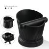 Coffee Grinding Bin Coffee Knock Box Espresso Dump Bin Shock-absorbent Durable Barista Style Espresso Knock Box (No FDA, BPA-free) - Diamond Shaped