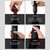 KLT KP4-372001 Kitchen USB Charging Electric Red Wine Bottle Opener Tool with Foil Cutter