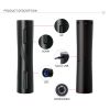 KLT KP3-362001 Curve Line Design Rechargeable Kitchen Electric Red Wine Bottle Opener with Foil Cutter - Red