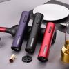 KLT KP3-362001 Curve Line Design Rechargeable Kitchen Electric Red Wine Bottle Opener with Foil Cutter - Red