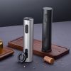 KLT KP3-362102 Electric Red Wine Opener Kitchen Tool Rechargeable Wine Bottle Opener with Foil Cutter - Black