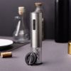 KLT KP3-362003 Kitchen Rechargeable Electric Red Wine Bottle Opener with Foil Cutter Tool