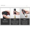 KLT KP3-362002 Electric Wine Opener Foil Cutter Rechargeable Automatic Corkscrew Remover for Home Bar Family Gatherings