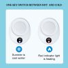 2 in 1 Portable Summer Electric Cup Cooler Milk Coffee Tea Drinks Warmer Beer Cooler Auto Heating and Cooling Beverage Plate for Desktop - EU Plug