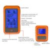TS-TP20 Wireless Touch Screen Kitchen Thermometer BBQ Food Monitors 2 Probes