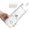 VITAMER 350ml Portable Electric Fruit Juicer USB Rechargeable Smoothie Blender Machine Kitchen Fruit Mixer Cup Juicing Cup - White