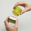 Bowl Pot Cleaning Brush with Detergent Reserve Function - Green