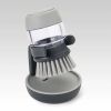 Bowl Pot Cleaning Brush with Detergent Reserve Function - Grey