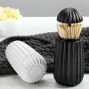 C1967 Cactus-shaped Automatic Toothpick Holder Case Toothpick Container Box for Home Restaurant Hotel - White