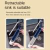 Multifunctional Kitchen Retractable Sink Storage Rack Dishwashing Cloth Sponge Holder Shelf - Green