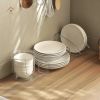 Large Size Kitchen Bowl Holder Organizer Plastic Home Desktop Cabinet Bowl Holder Rack Container (BPA Free, No FDA Certificate) - Brown
