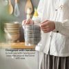 Small Size Kitchen Bowl Holder Container Plastic Home Bowl Organizer Rack (BPA Free, No FDA Certificate) - Brown