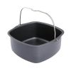 8inch Cake Baking Basket Non-stick Baking Dish Tray Container for Electric Air Fryer (BPA-free, No FDA Certificate)