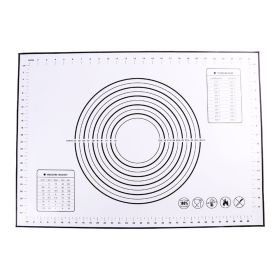 50*70cm Kitchen Reusable Silicone Baking Mat Rolling Dough Mat Non-stick Oven Pastry Tool (BPA-free, No FDA Certificate) - Black