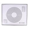 50*60cm Food-grade Silicone Baking Mat Reusable Kitchen Rolling Dough Mat Non-stick Oven Pastry Tool (BPA-free, No FDA Certificate) - Black