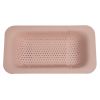 Plastic Sink Drain Basket Retractable Vegetable Washing Hanger Kitchen Supplies (without FDA Certificate, BPA Free) - Pink