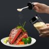 Kitchen Spice Jar Moisture-proof Transparent Glass Pepper Powder Salt Bottle Barbecue Seasoning Bottle (BPA Free, No FDA Certificate) - Spoon Type