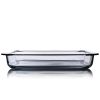 2L Heat-resistant Glass Baking Dish Transparent Cooking Oblong Casserole Dish Rectangular Baking Pan Glass Bakeware (BPA-free, No FDA Certificate)
