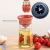 WENDY 2 In 1 Glass Oil Dispenser Bottle with Silicone Brush Olive Oil Bottle for Kitchen Cooking BBQ Pancake (BPA Free, No FDA Certificate) - Red