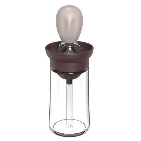 WENDY 2 In 1 Glass Oil Dispenser Bottle with Silicone Brush Olive Oil Bottle for Kitchen Cooking BBQ Pancake (BPA Free, No FDA Certificate) - Coffee