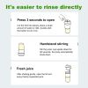 JC01 Wireless Mini Blender Electric Juicer Portable Juice Cup Cut Mixer with Six Blades for Home Office Travel (Without FDA, BPA-free) - White